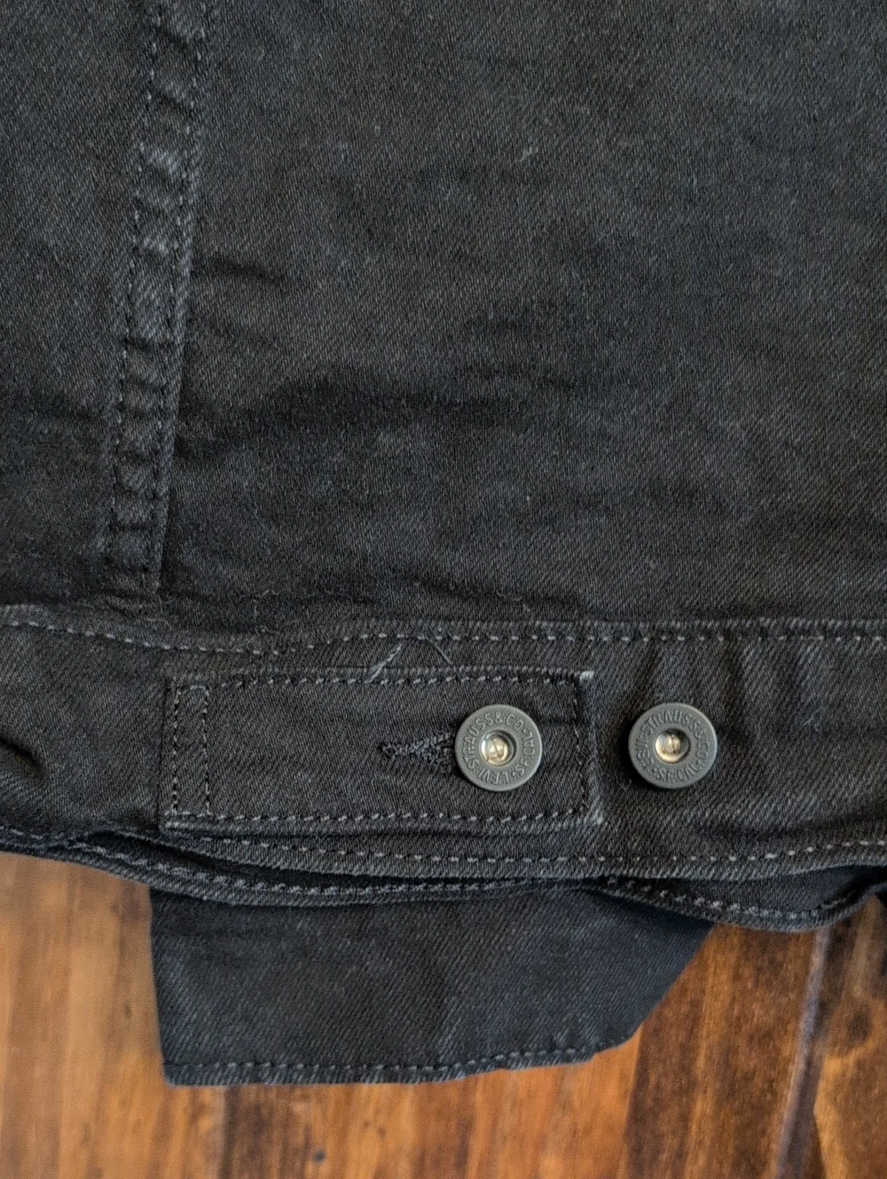 LEVI’S Men's Black Denim Trucker Jean Jacket Sz 3XL